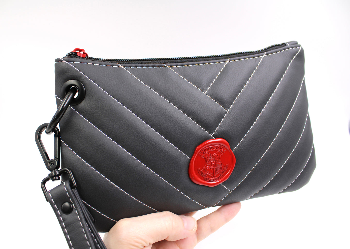 Acceptance Letter Quilted Wristlet Bag