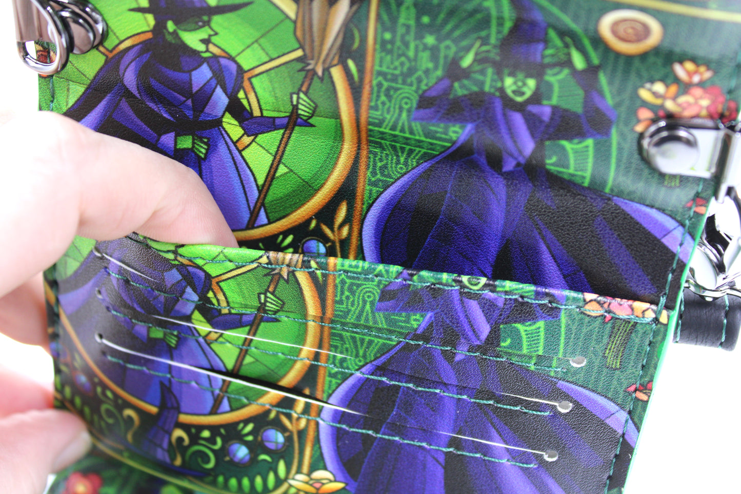 Green Witch Mini Trifold Wallet
