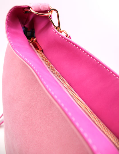 Pink Hello Kitty Slouchy Shoulder Bag