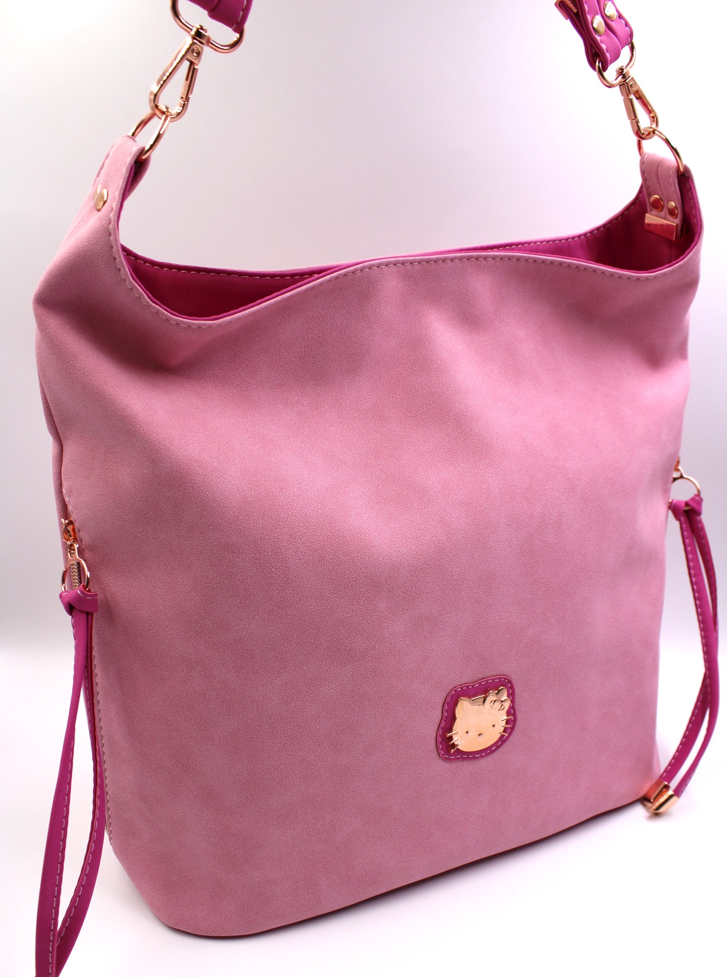 Pink Hello Kitty Slouchy Shoulder Bag