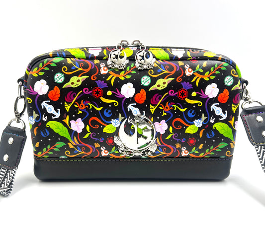 Floral Space Wars Crossbody Bag