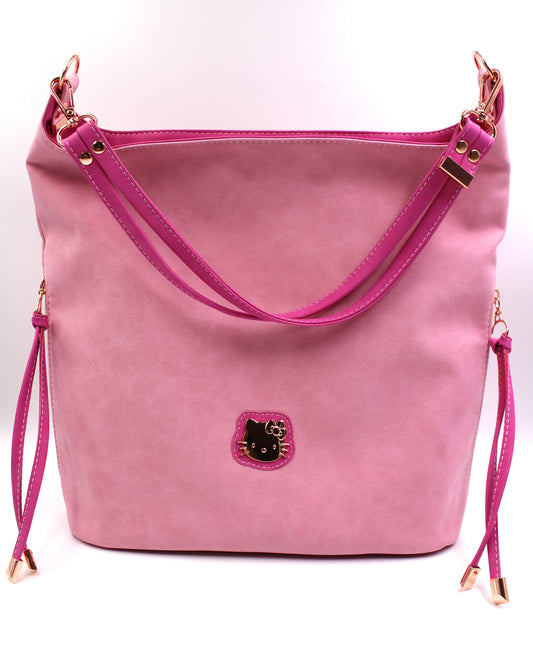 Pink Hello Kitty Slouchy Shoulder Bag