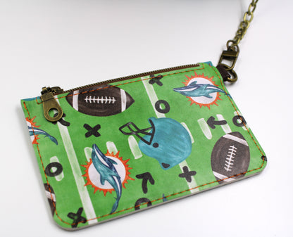Dolphins Football Floral Mini Backpack