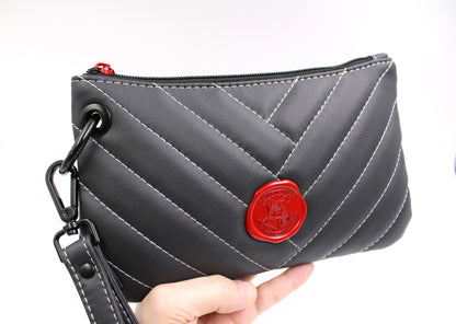 Acceptance Letter Quilted Wristlet Bag
