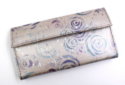 Pastel Roses Clutch Bifold Wallet