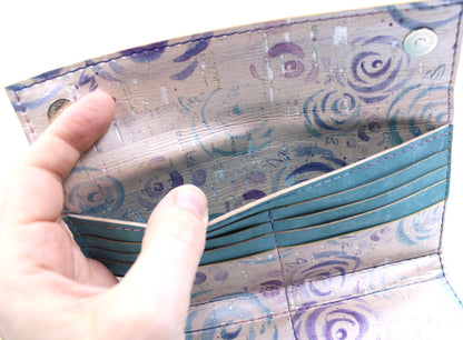 Pastel Roses Clutch Bifold Wallet