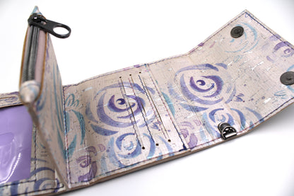 Pastel Roses Mini Trifold Wallet
