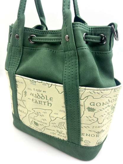 Middle Earth Map Bucket Bag