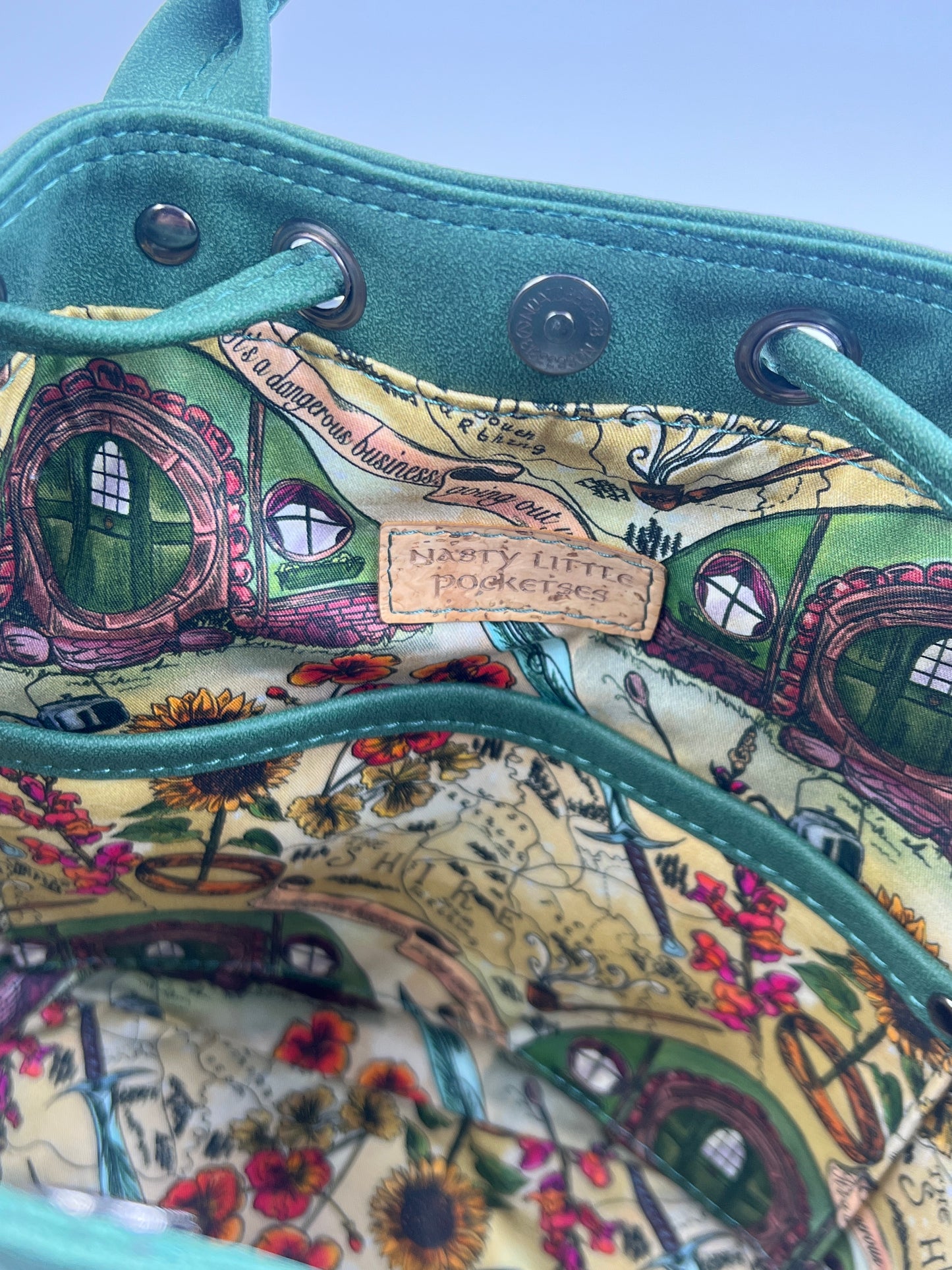 Middle Earth Map Bucket Bag