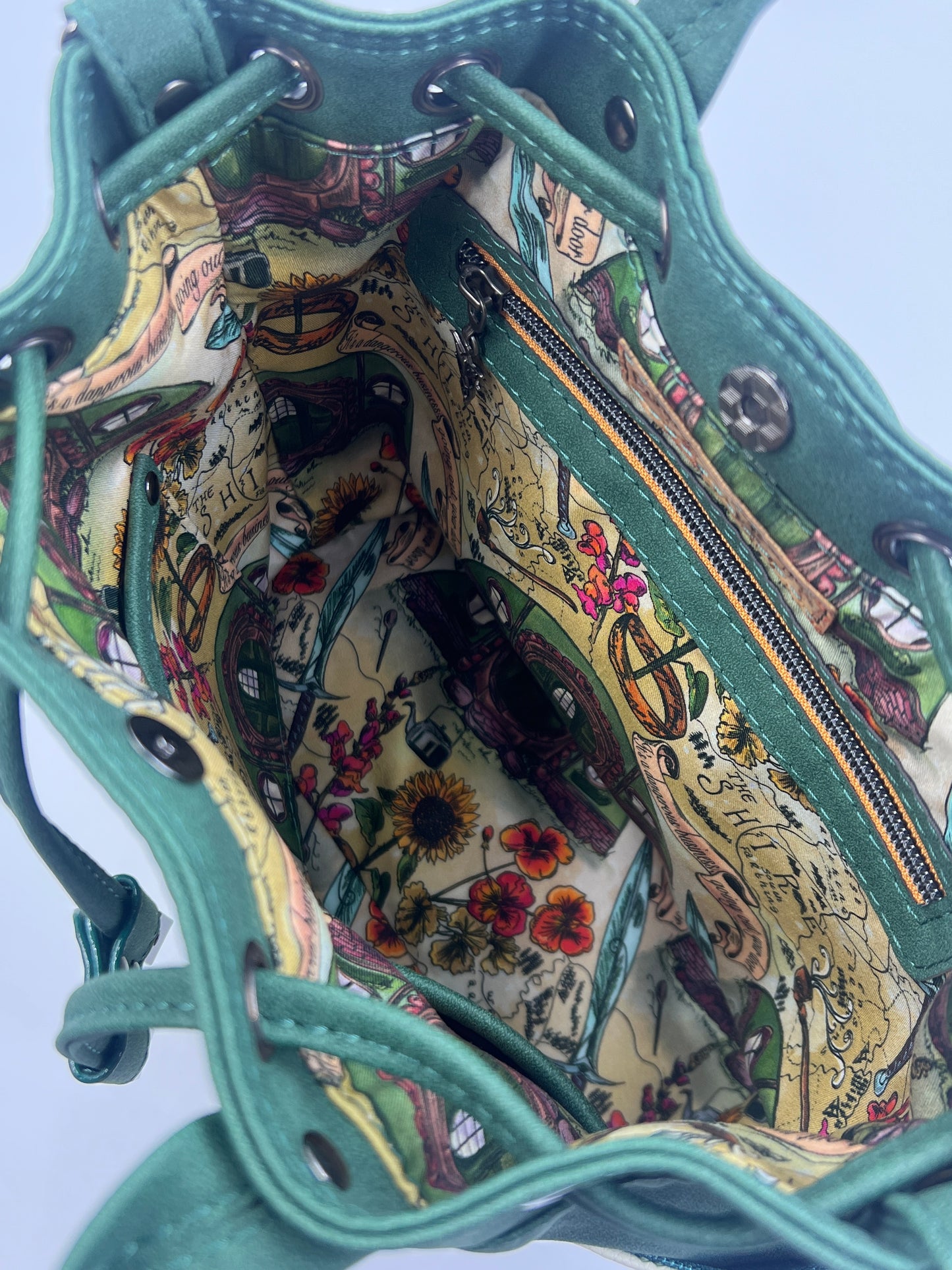 Middle Earth Map Bucket Bag