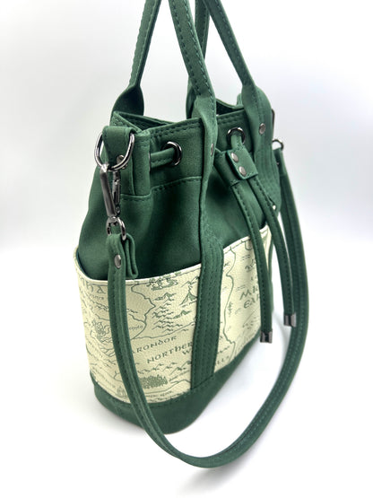 Middle Earth Map Bucket Bag