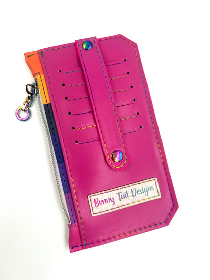 Checkered Mickey Slim Wallet