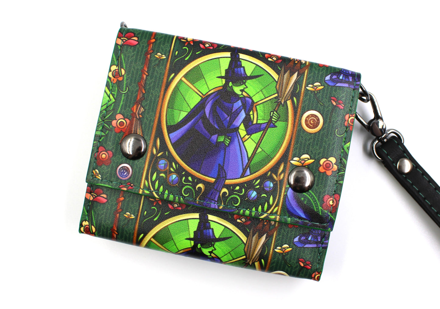 Green Witch Mini Trifold Wallet