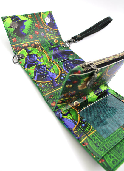 Green Witch Mini Trifold Wallet
