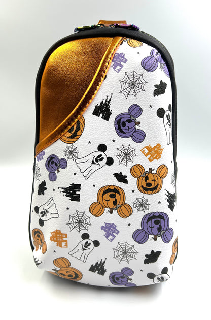 Pumpkins and Ghosts Mouse Sling Bag