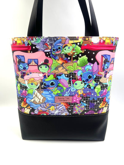 Stitched Scenes Tote Bag