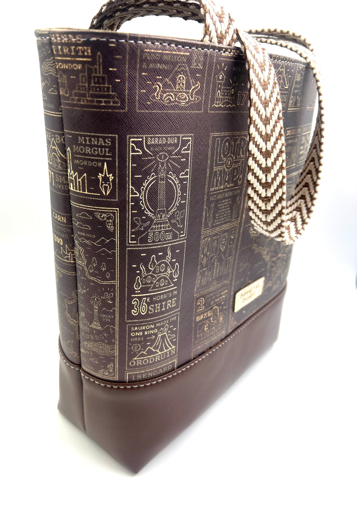 LOTR Maps Tote Bag