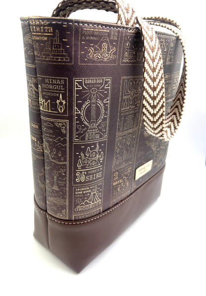 LOTR Maps Tote Bag