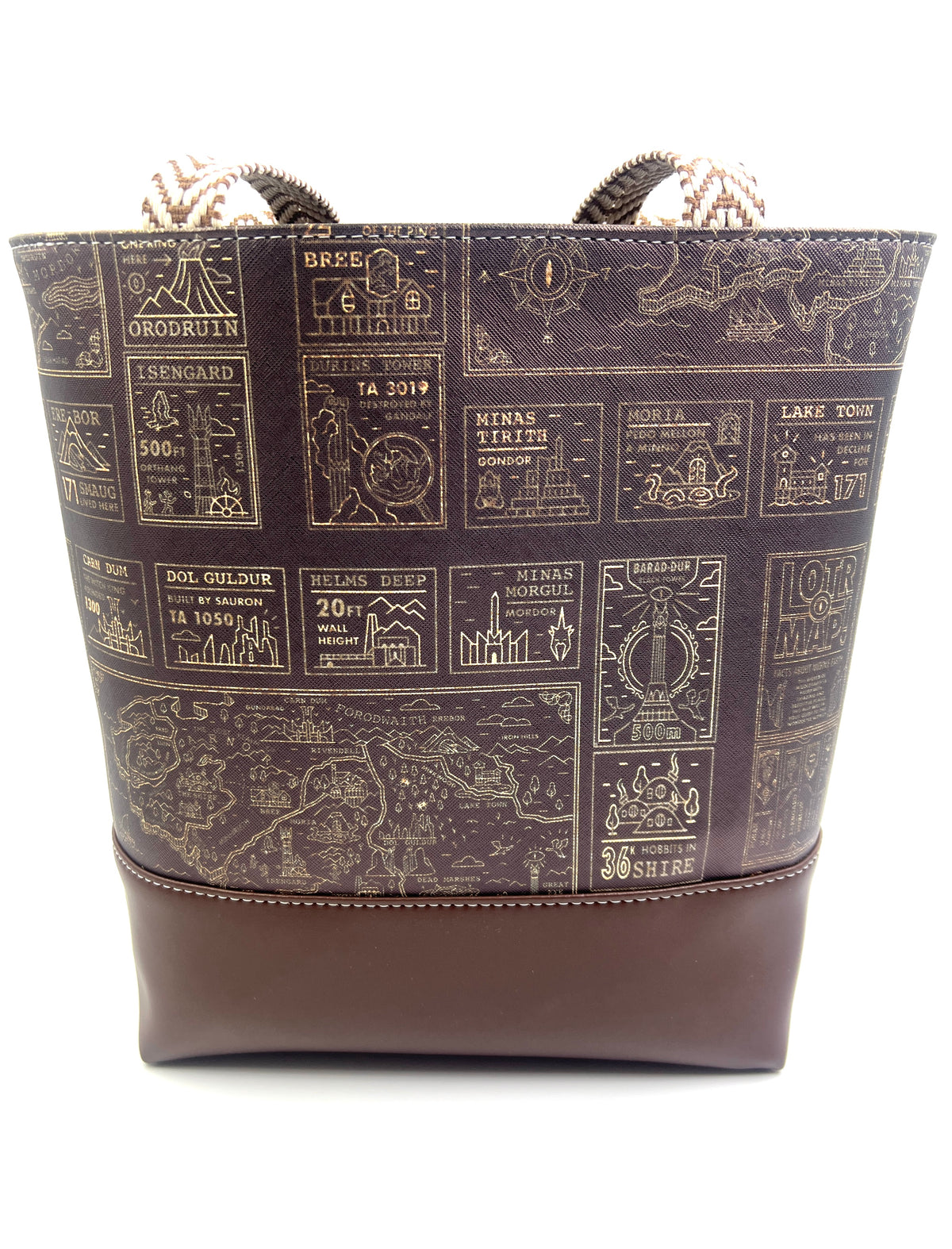 LOTR Maps Tote Bag