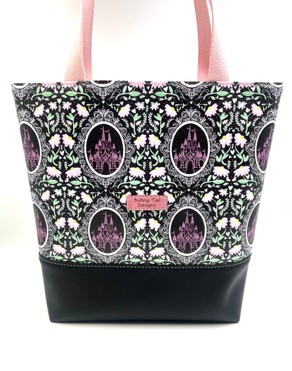 Pink Castle Tote Bag