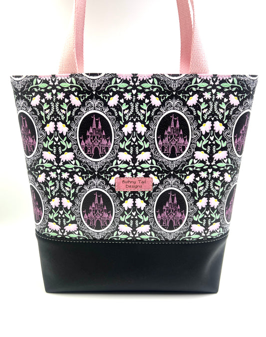 Pink Castle Tote Bag