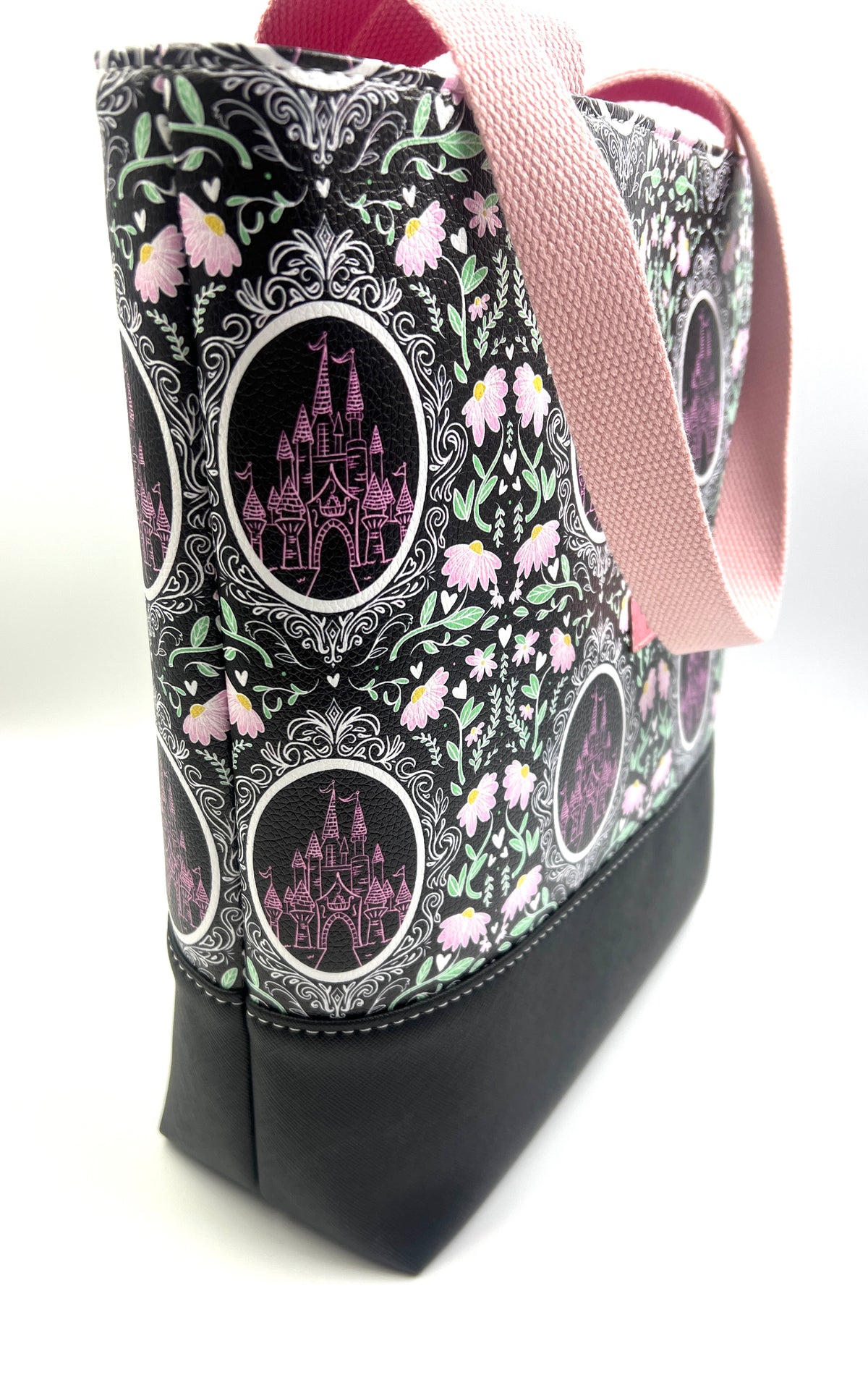 Pink Castle Tote Bag