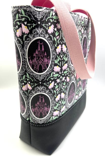 Pink Castle Tote Bag