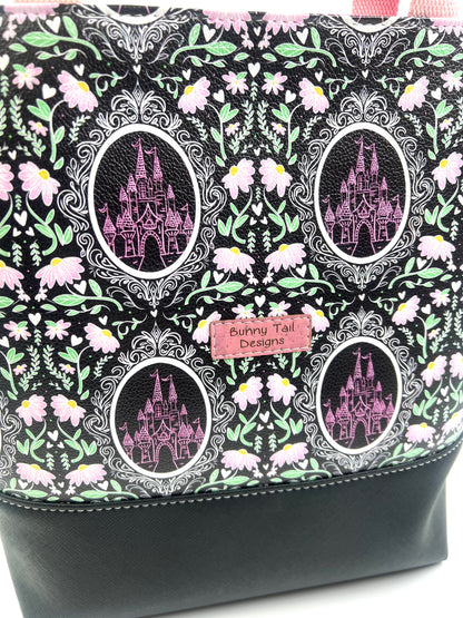 Pink Castle Tote Bag
